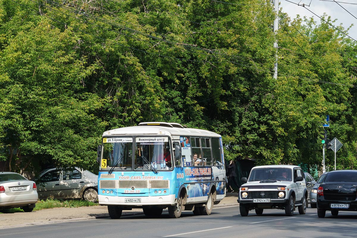 Томская область, ПАЗ-32054 № Е 402 УК 70