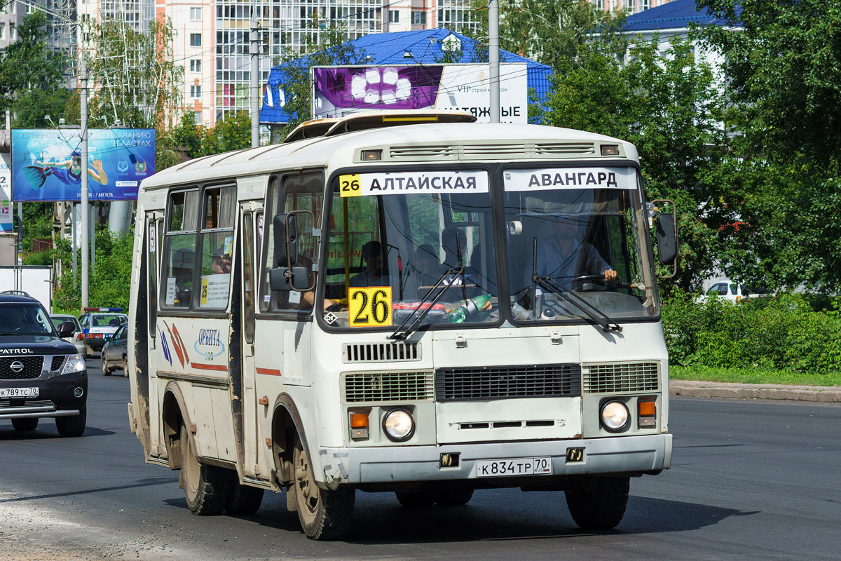 Томская область, ПАЗ-32054 № К 834 ТР 70