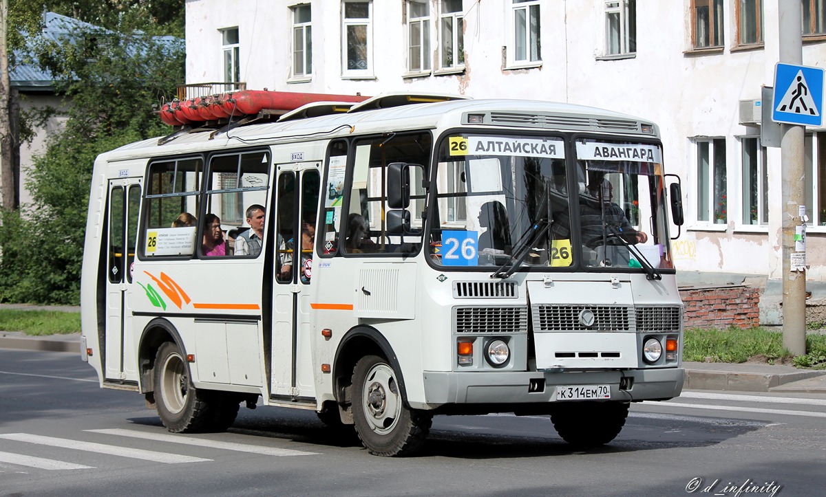 Томская область, ПАЗ-32054 № К 314 ЕМ 70