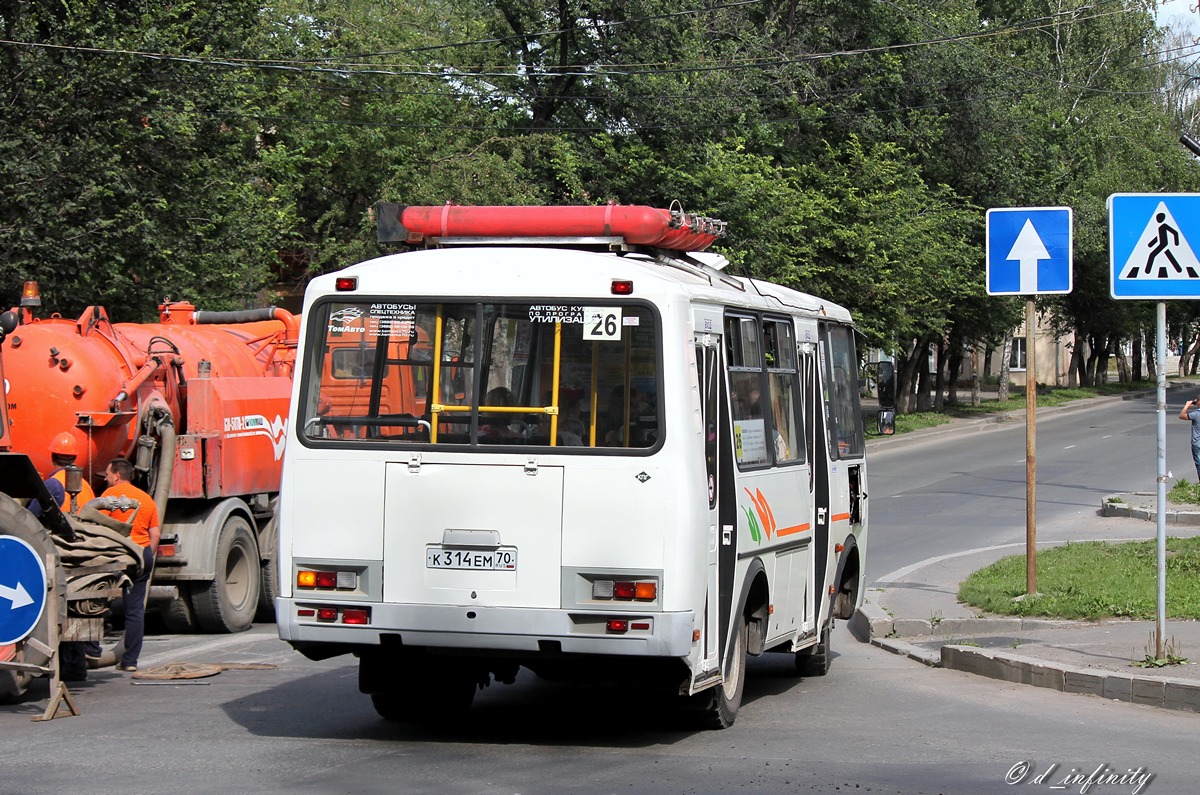 Томская область, ПАЗ-32054 № К 314 ЕМ 70