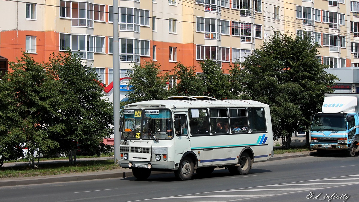 Томская область, ПАЗ-32053 № Е 568 МВ 70