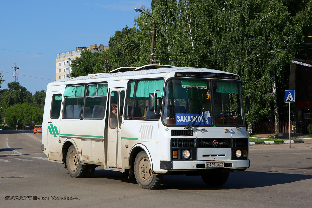 Нижегородская область, ПАЗ-3205-110 № М 755 СК 52