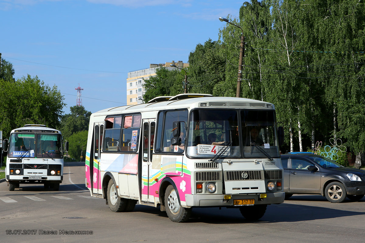 Нижегородская область, ПАЗ-32054 № АР 317 52