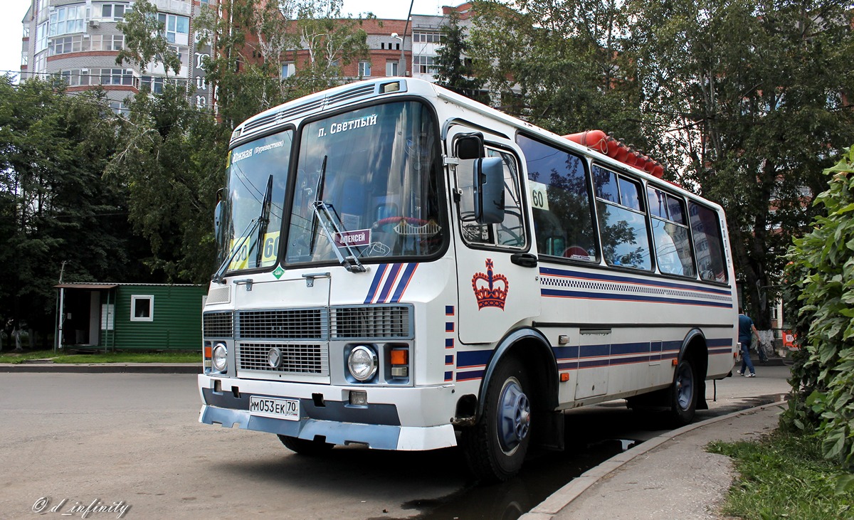 Oblast Tomsk, PAZ-32051-110 Nr. М 053 ЕК 70