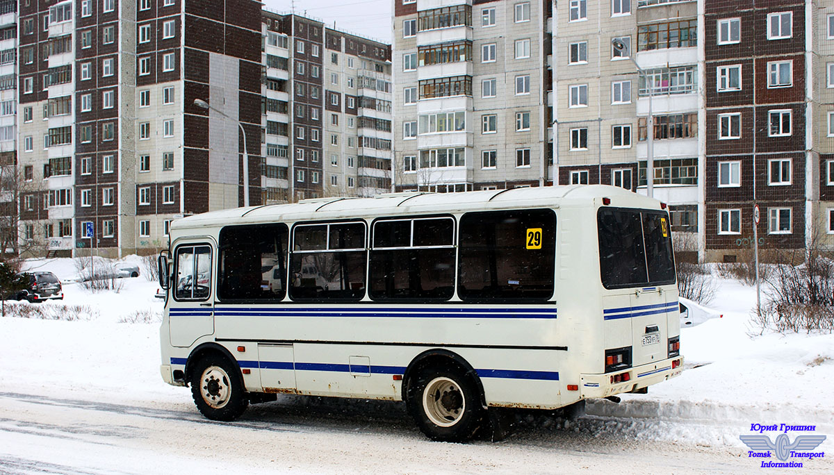 Томская область, ПАЗ-32054 № Е 753 УР 70