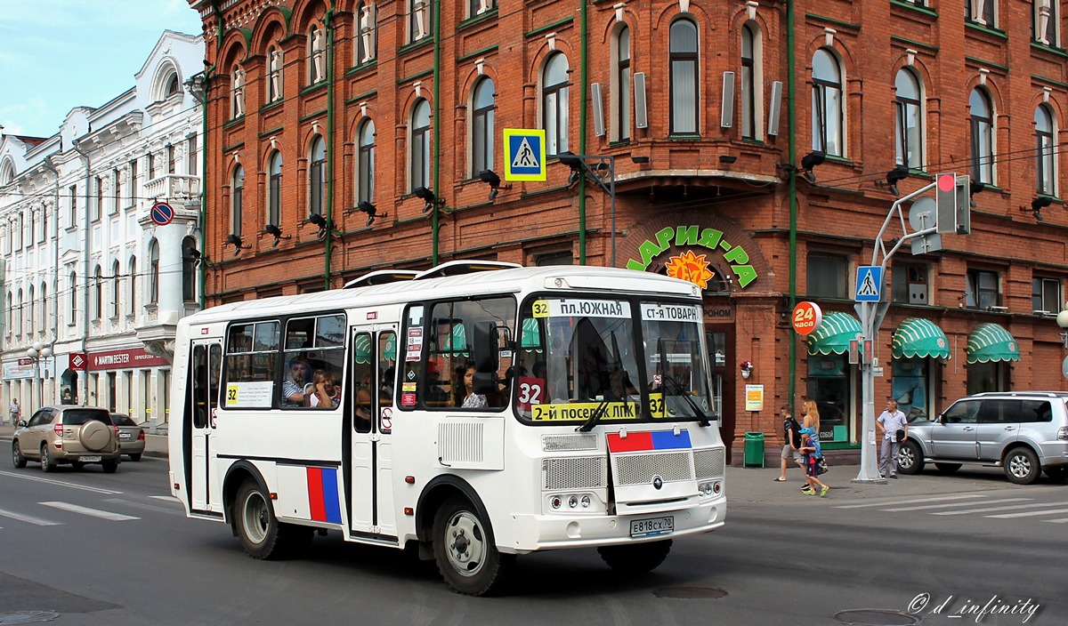 Томская область, ПАЗ-32054 № Е 818 СХ 70