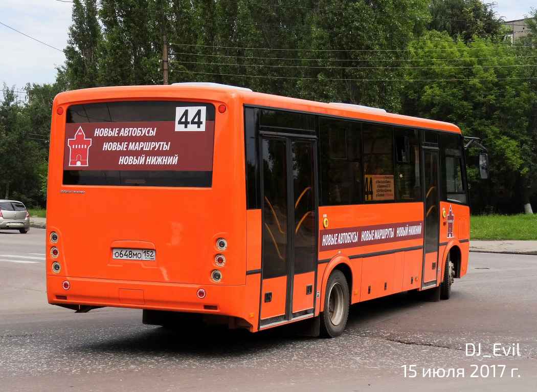 Nizhegorodskaya region, PAZ-320414-05 "Vektor" (1-2) # О 648 МО 152