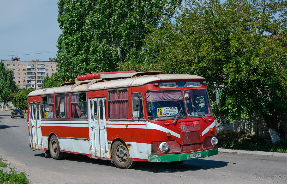 Kirovograd region, LiAZ-677G # BA 0534 AB