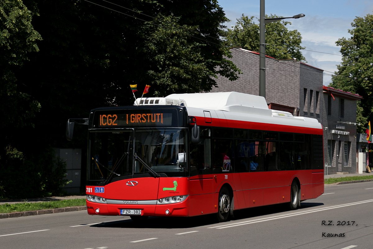 Литва, Solaris Urbino III 12 CNG № 781