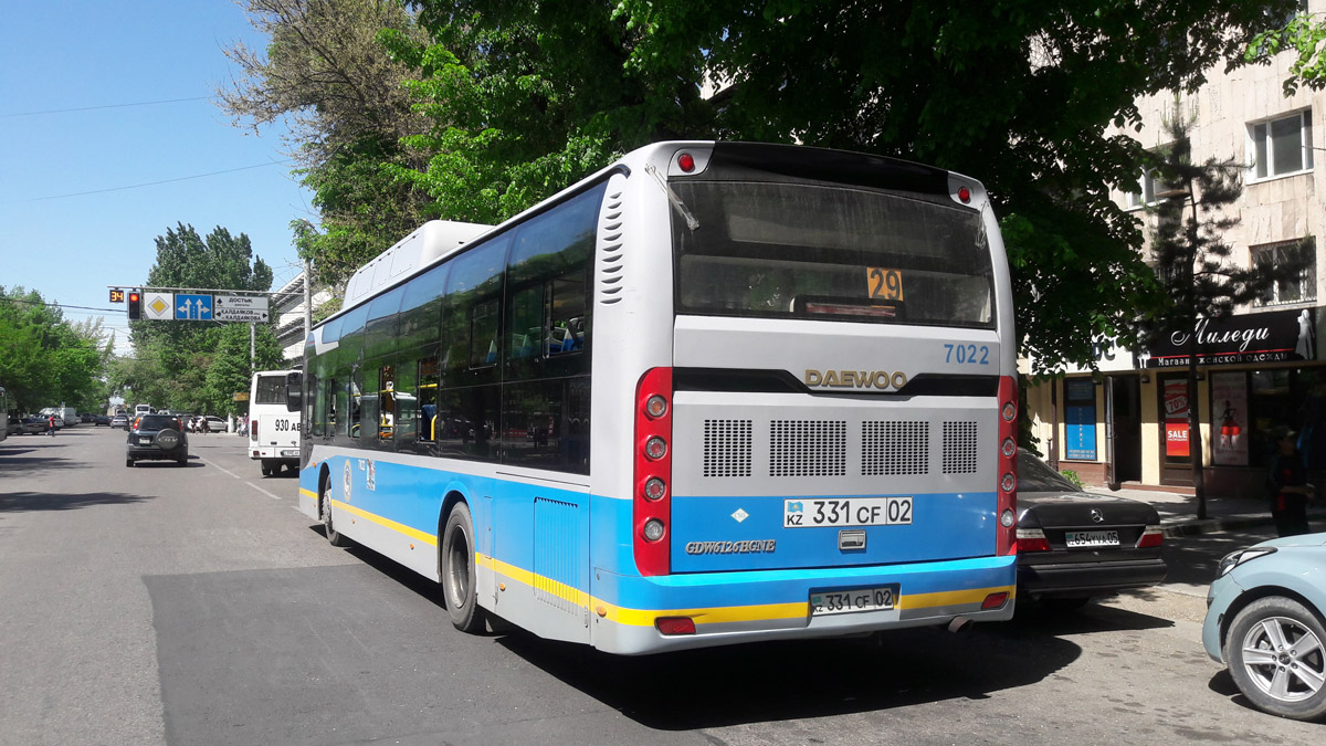 Алматы, Guilin Daewoo GDW6126CNG (СемАЗ) № 7022