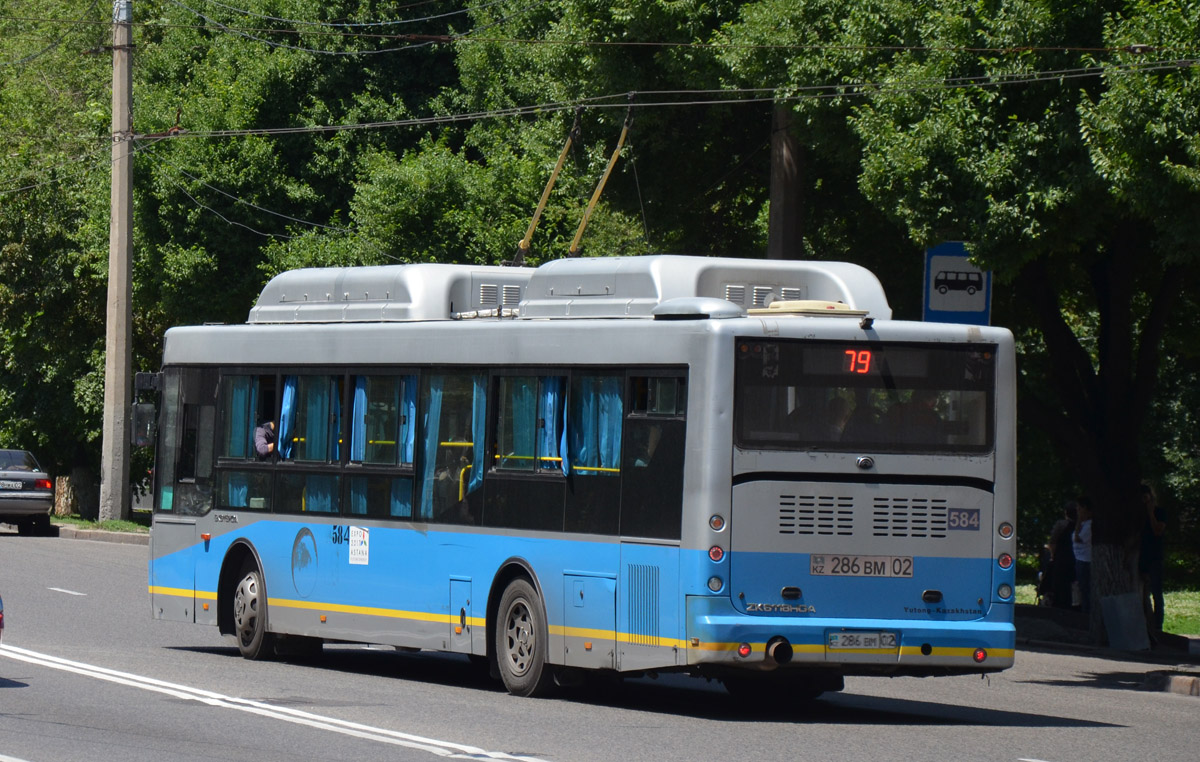 Almaty, Yutong ZK6118HGA № 584