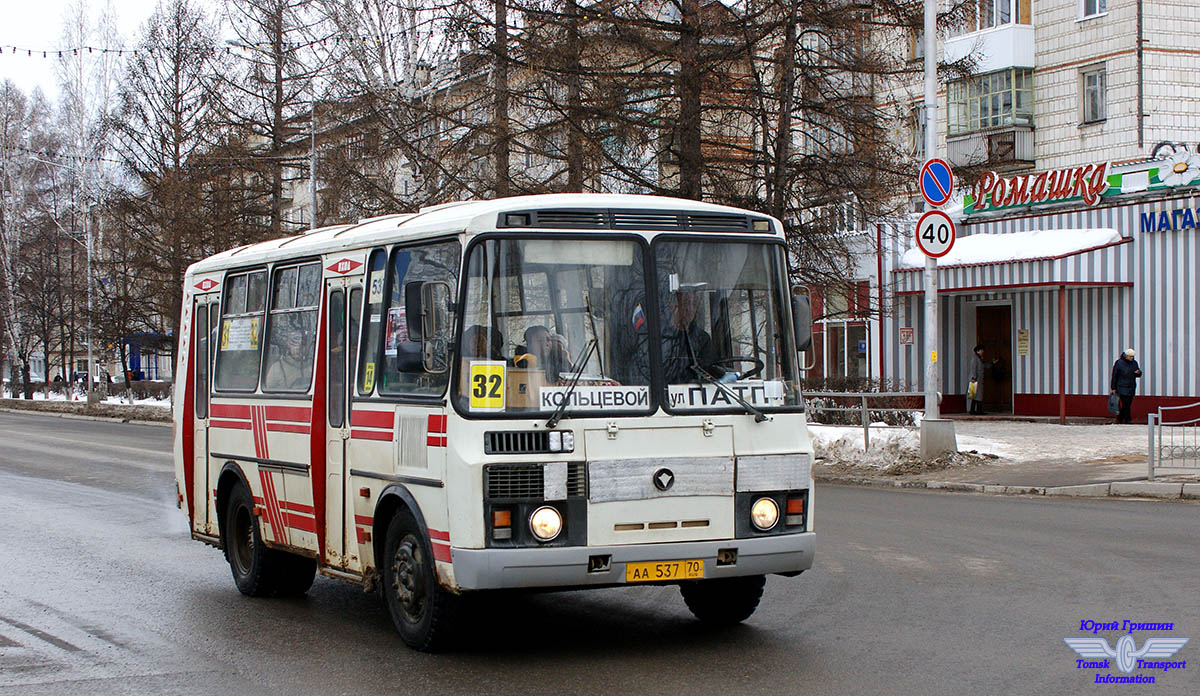 Томская область, ПАЗ-32054 № АА 537 70