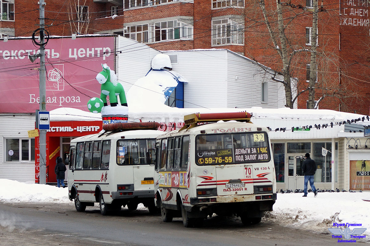 Томская область, ПАЗ-32051-110 № Е 274 РЕ 70