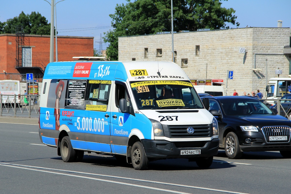 Санкт-Петербург, БТД-2219 (Volkswagen Crafter) № В 924 ВС 178