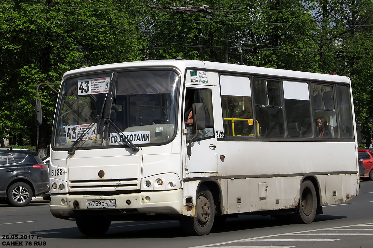 Ярославская область, ПАЗ-320402-03 № 3122