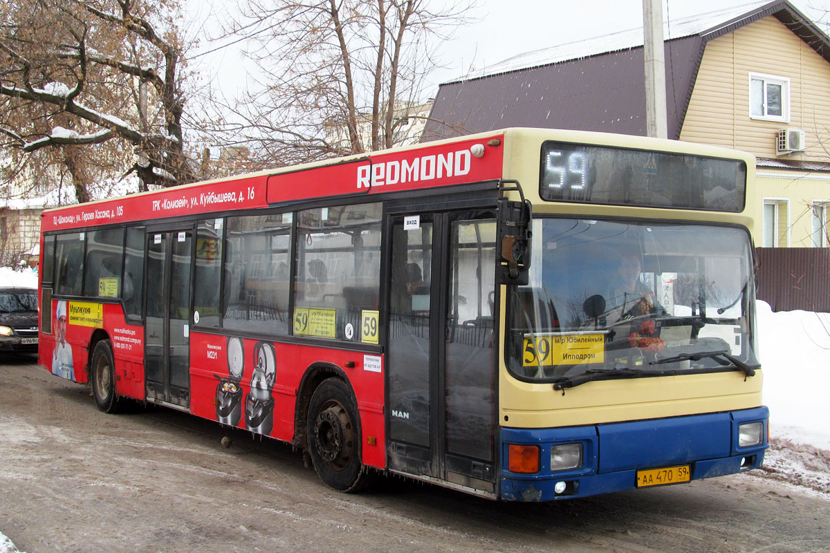 Пермский край, MAN A10 NL262 № АА 470 59