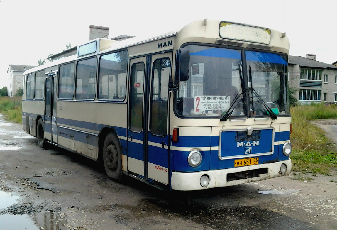 Владимирская область, MAN 192 SL200 № ВН 651 33