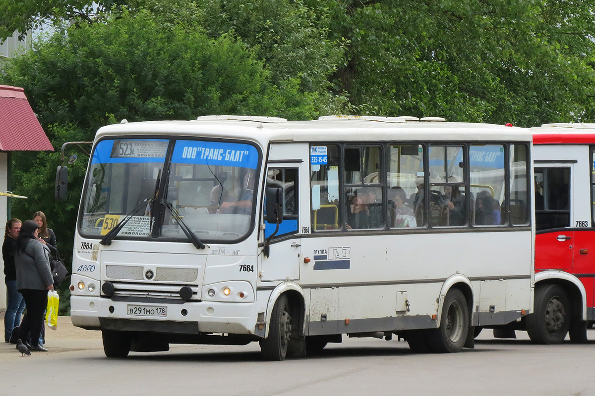 Ленинградская область, ПАЗ-320412-05 № 7664