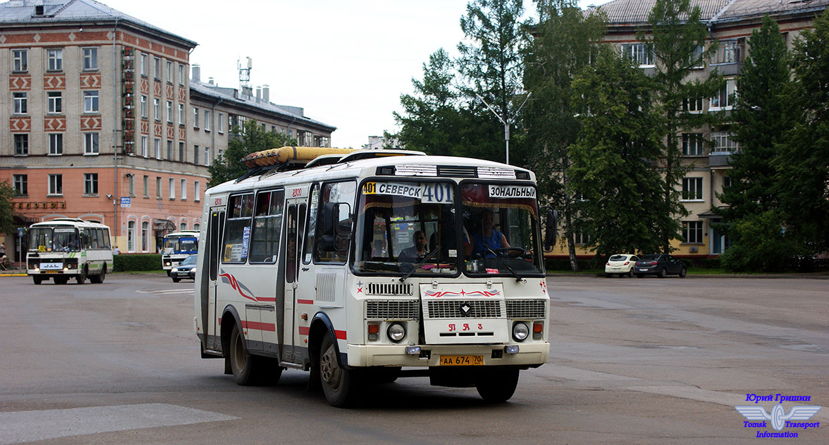 Томская область, ПАЗ-32054 № АА 674 70