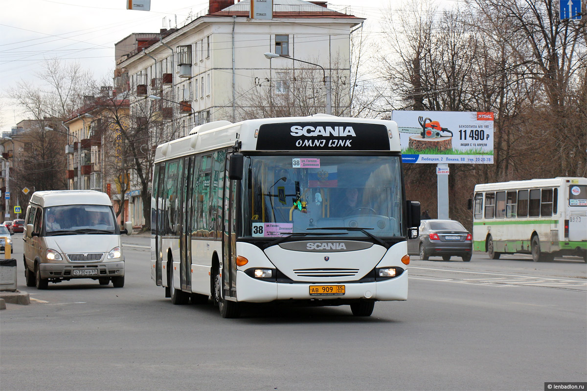 Вологодская область, Scania OmniLink I (Скания-Питер) № АВ 909 35