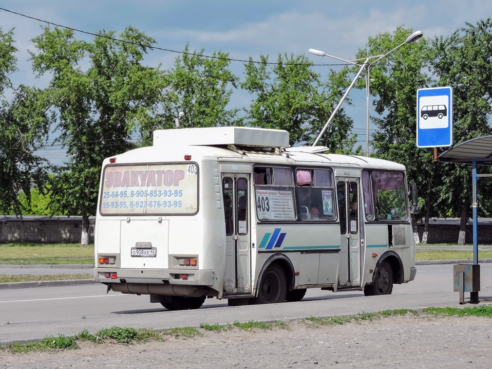 Курганская вобласць, ПАЗ-32053 № О 908 КЕ 45