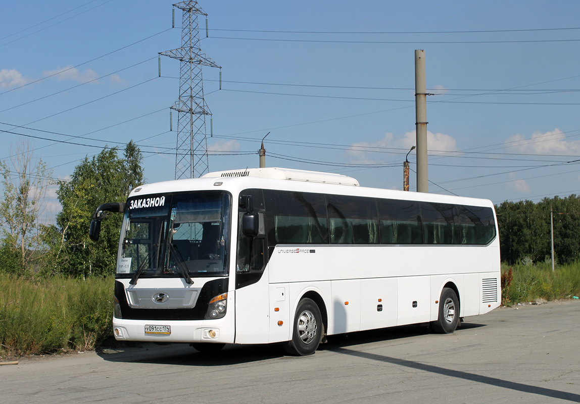 Челябинская область, Hyundai Universe Space Luxury № У 091 СС 174