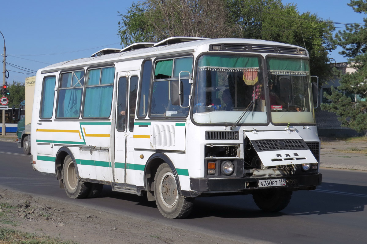 Волгоградская область, ПАЗ-3205 (00) № А 760 РТ 134