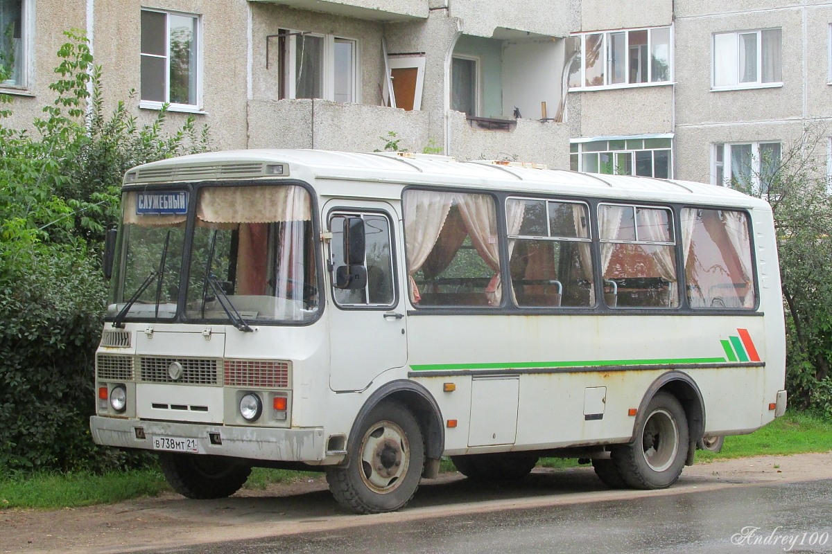 Чувашия, ПАЗ-32053-07 № В 738 МТ 21