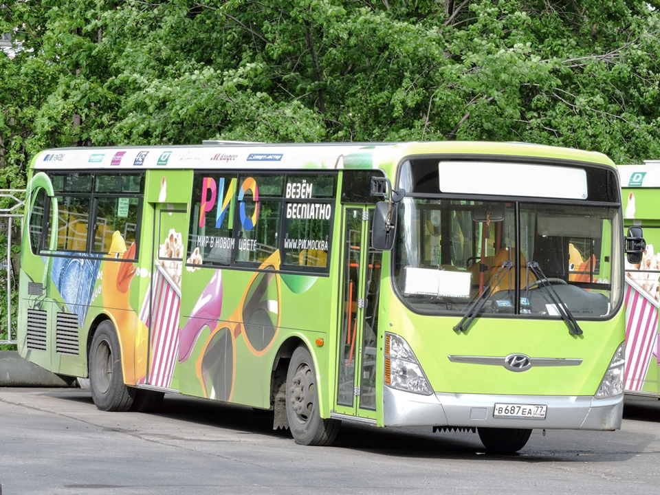 Москва, Hyundai New Super AeroCity 1F/L № В 687 ЕА 77