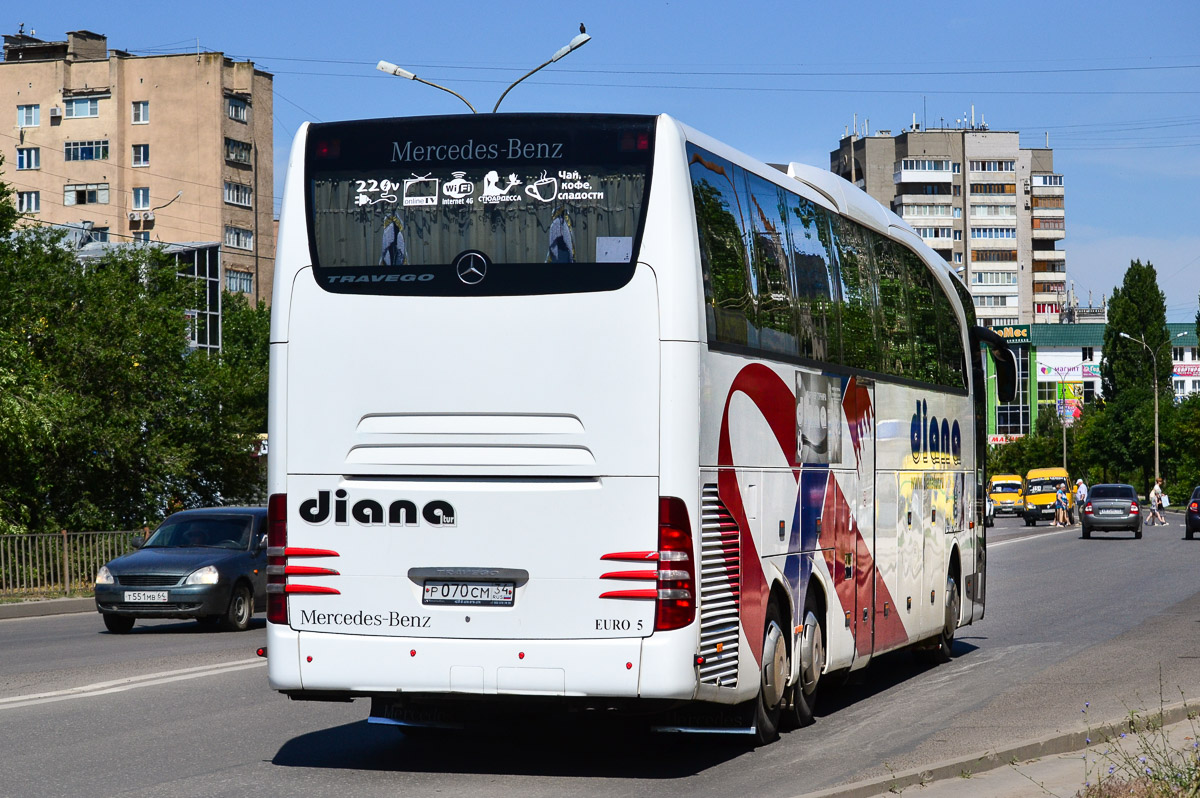 Волгоградская область, Mercedes-Benz Travego II L SHD 17SHD № Р 070 СМ 34