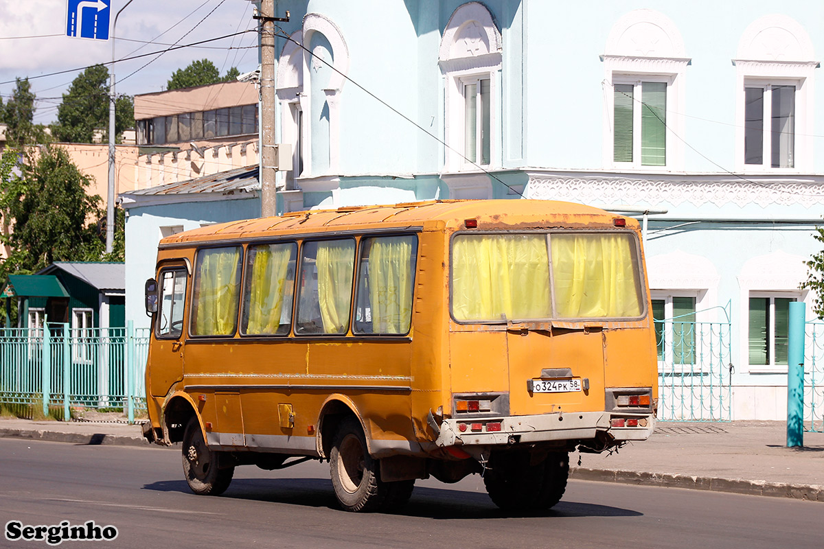 Пензенская область, ПАЗ-3206-110-60 № О 324 РК 58