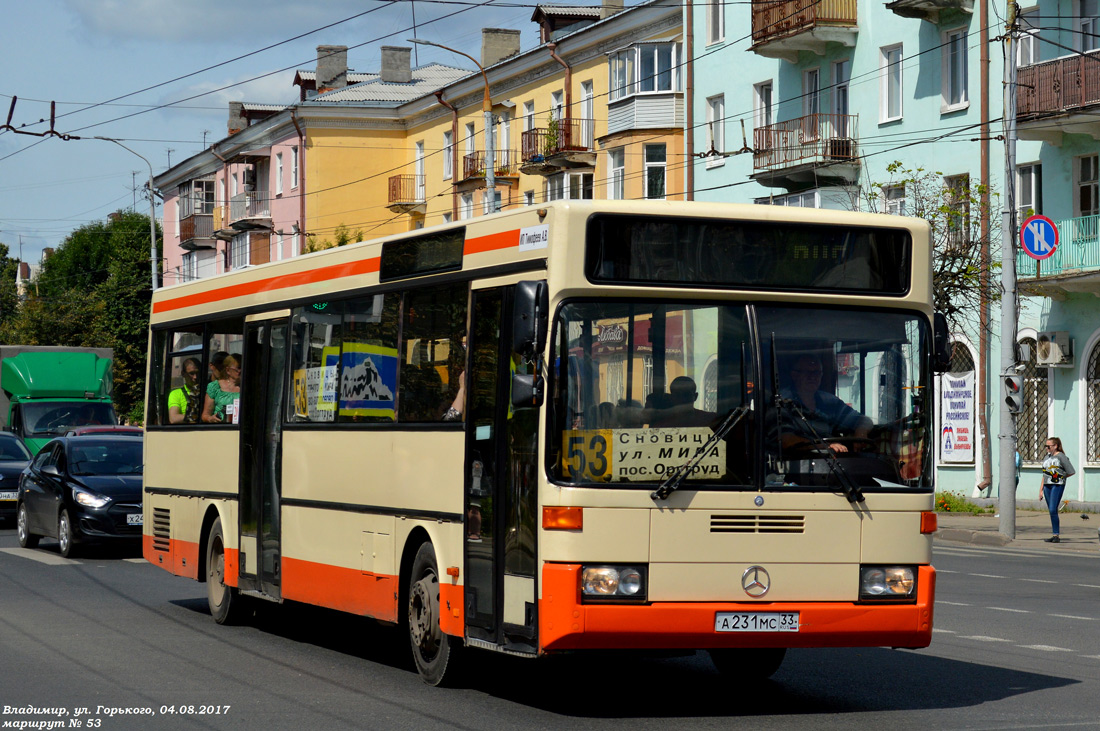 Владимирская область, Mercedes-Benz O405 № А 231 МС 33