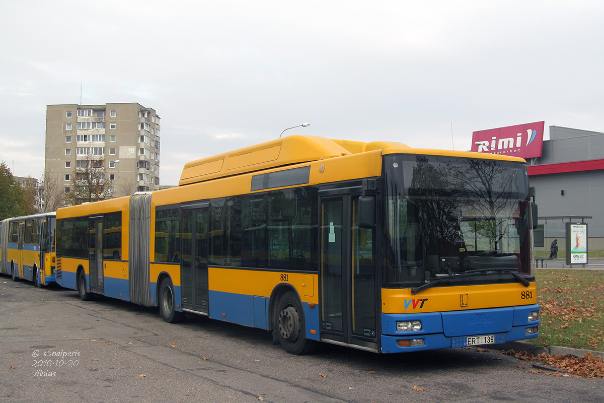 Литва, MAN A23 NG313 CNG № 881