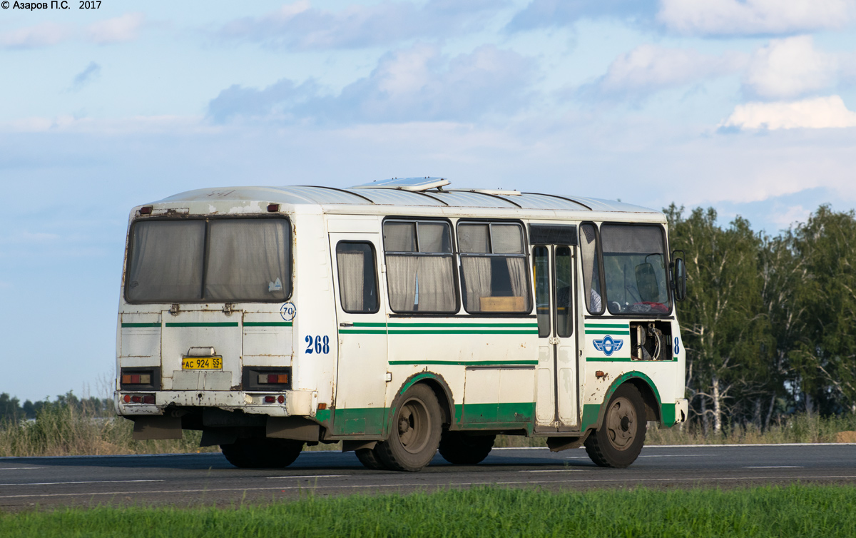 Омская область, ПАЗ-32053 № 268