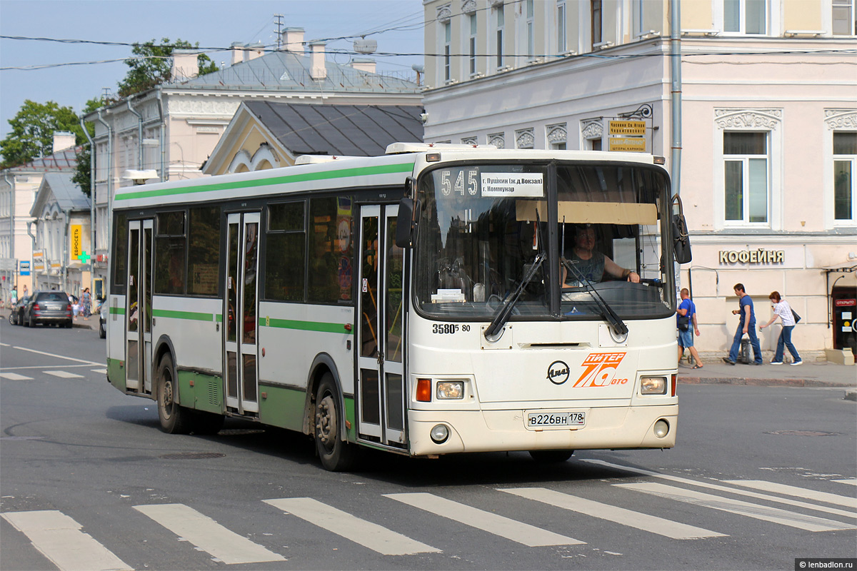 Санкт-Петербург, ЛиАЗ-5293.53 № 3580