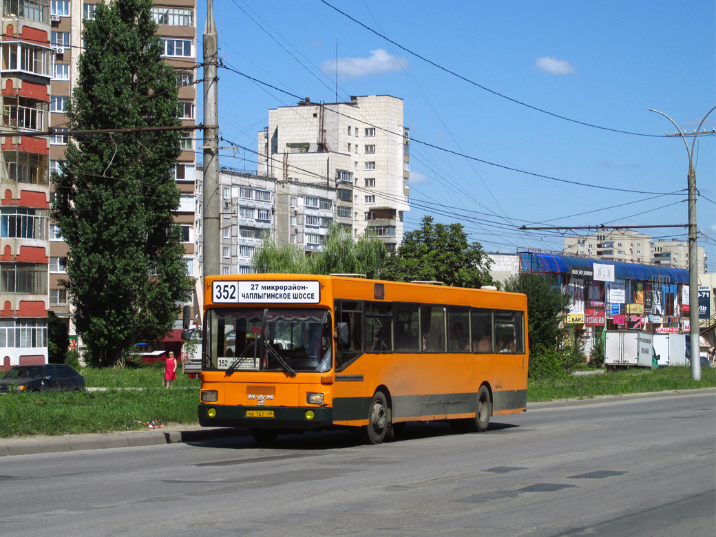 Lipetsk region, MAN 791 SL202 č. АВ 167 48