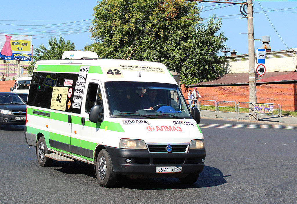 Челябинская область, FIAT Ducato 244 CSMMC-RLL, -RTL № К 671 ТХ 174