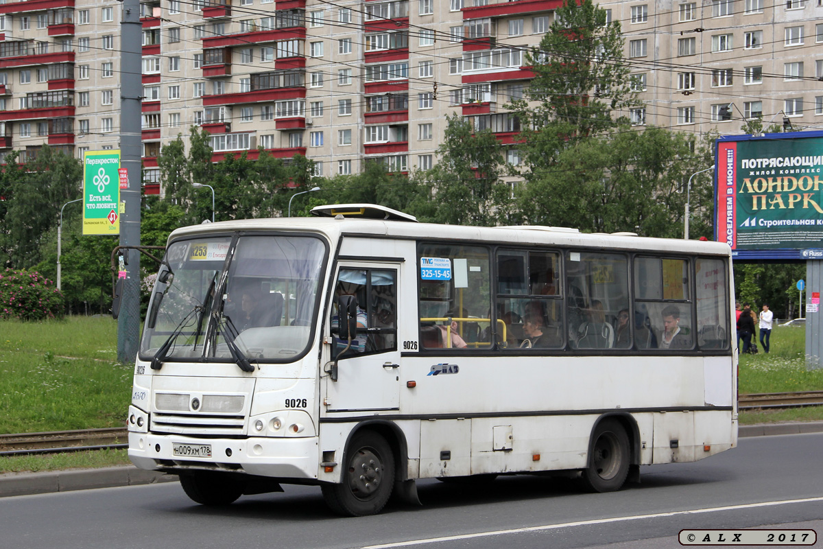 Санкт-Петербург, ПАЗ-320402-05 № 9026