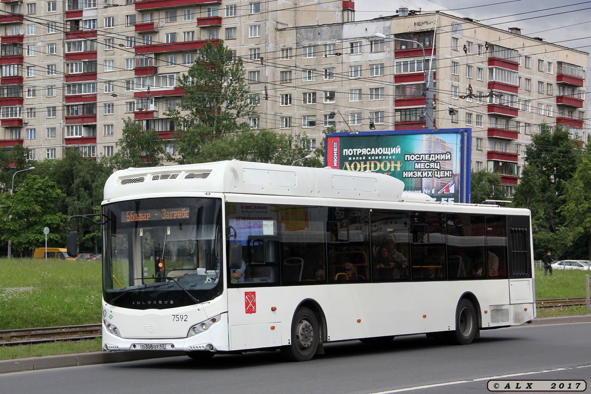 Санкт-Пецярбург, Volgabus-5270.G2 (CNG) № 7592