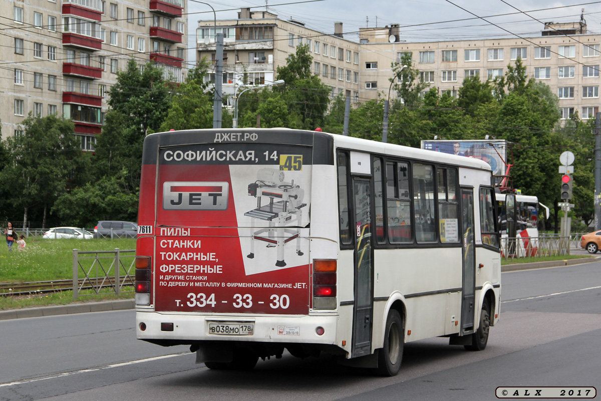 Санкт-Петербург, ПАЗ-320412-05 № 7611