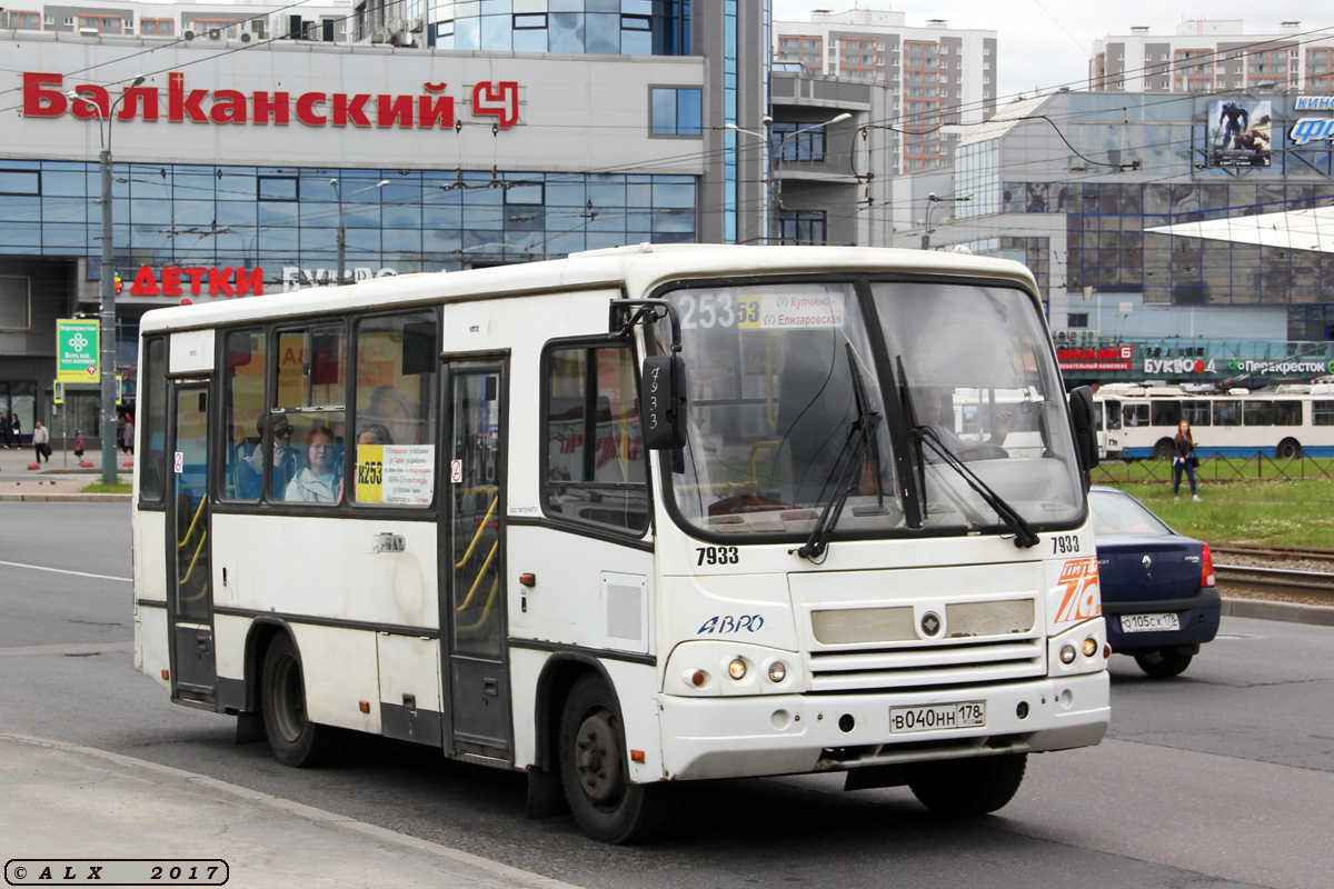 Санкт-Петербург, ПАЗ-320402-05 № 7933