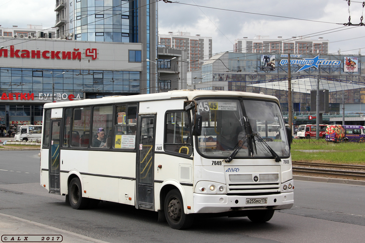 Санкт-Петербург, ПАЗ-320412-05 № 7649