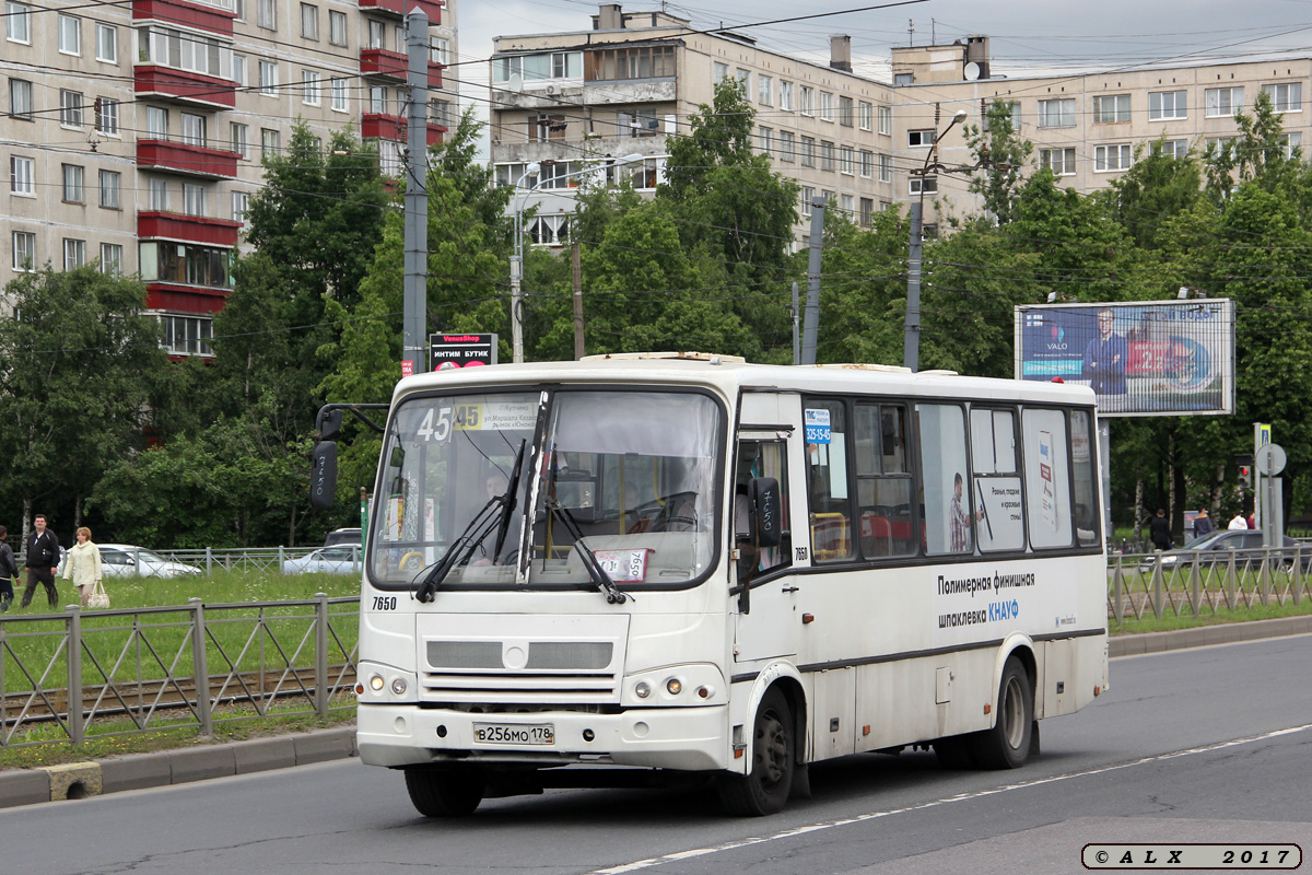 Санкт-Петербург, ПАЗ-320412-05 № 7650