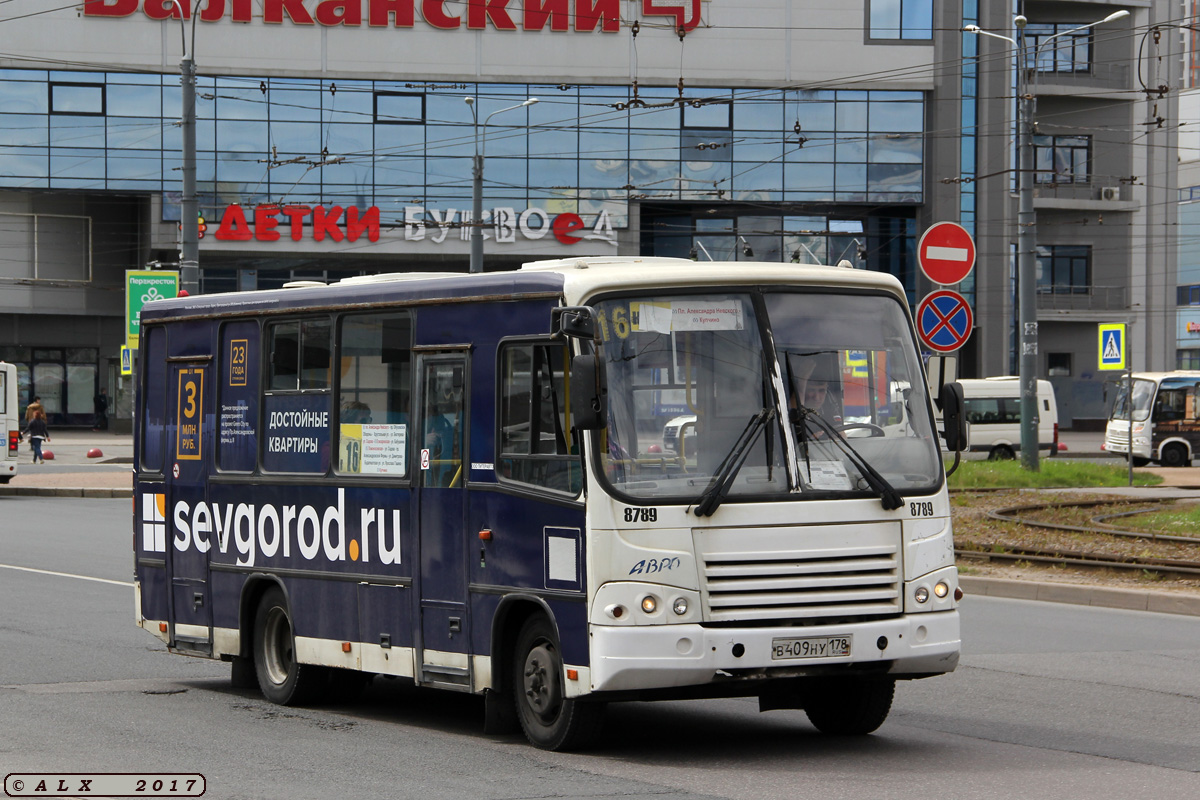 Санкт-Петербург, ПАЗ-320402-05 № 8789