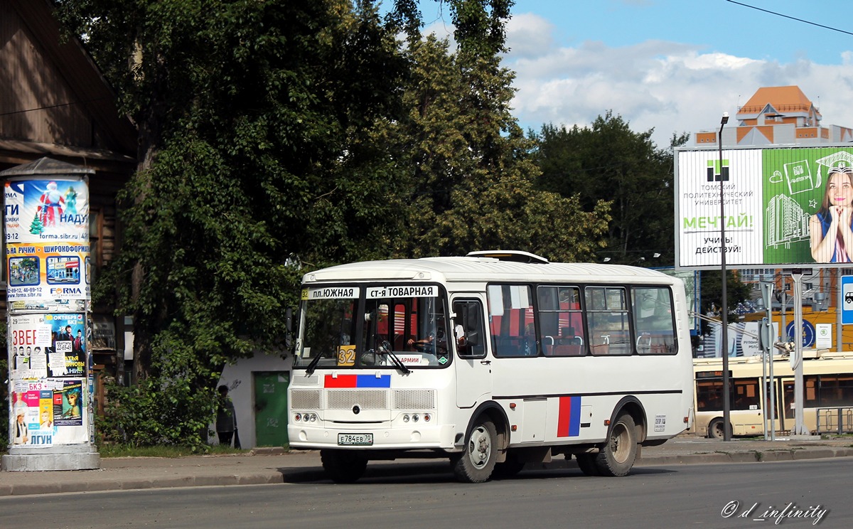 Томская область, ПАЗ-32054 № Е 784 ЕВ 70