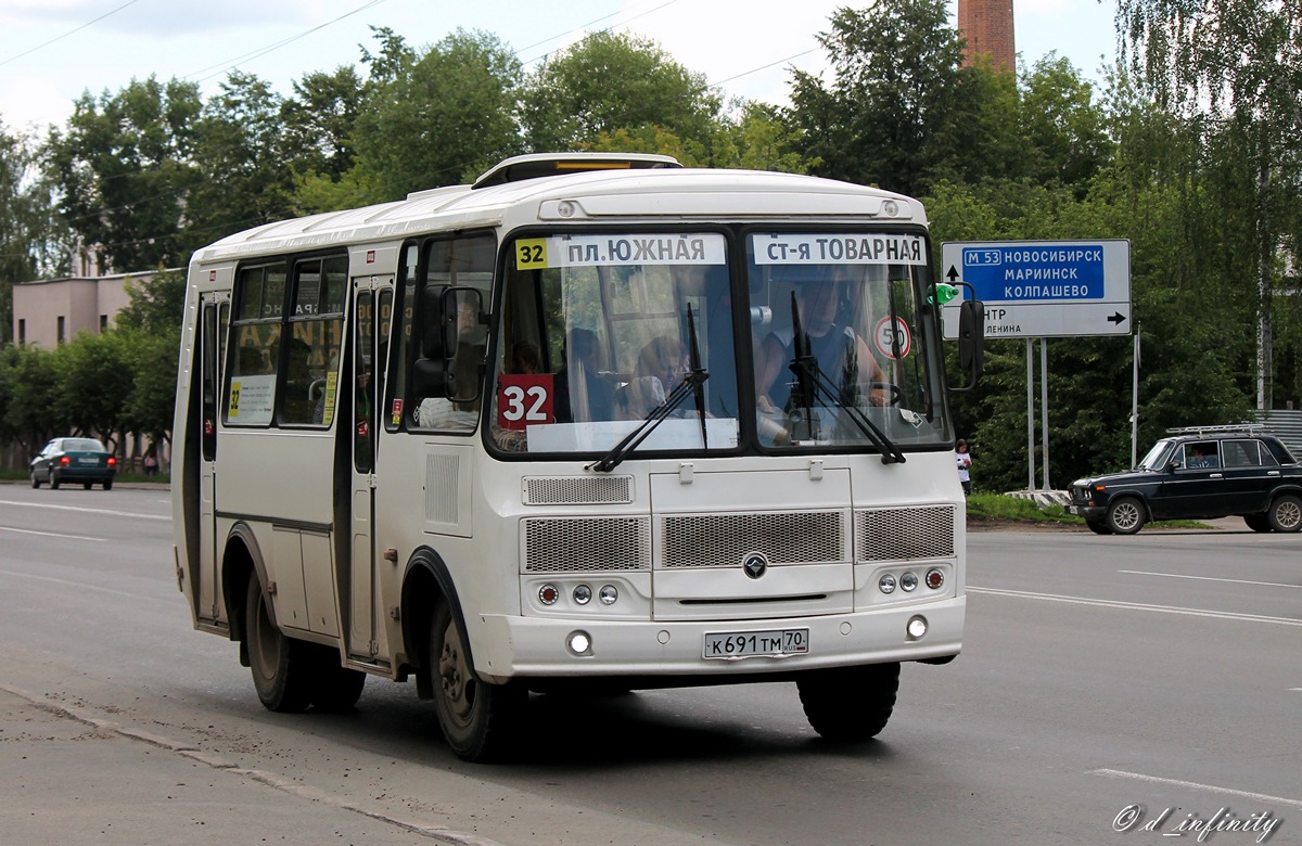 Томская область, ПАЗ-32054 № К 691 ТМ 70