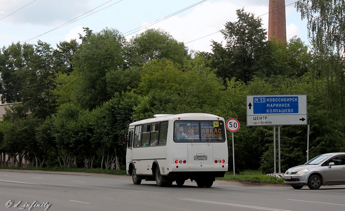 Томская область, ПАЗ-32054 № Е 831 СХ 70