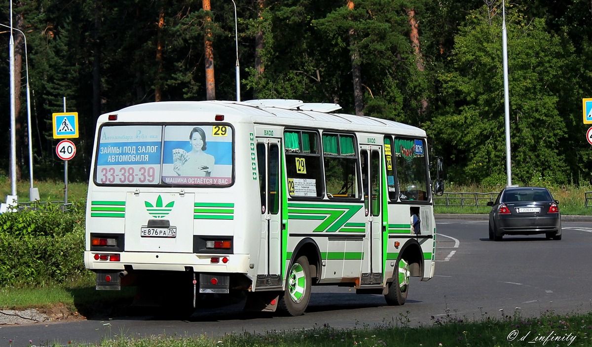 Томская область, ПАЗ-32054 № Е 876 РА 70