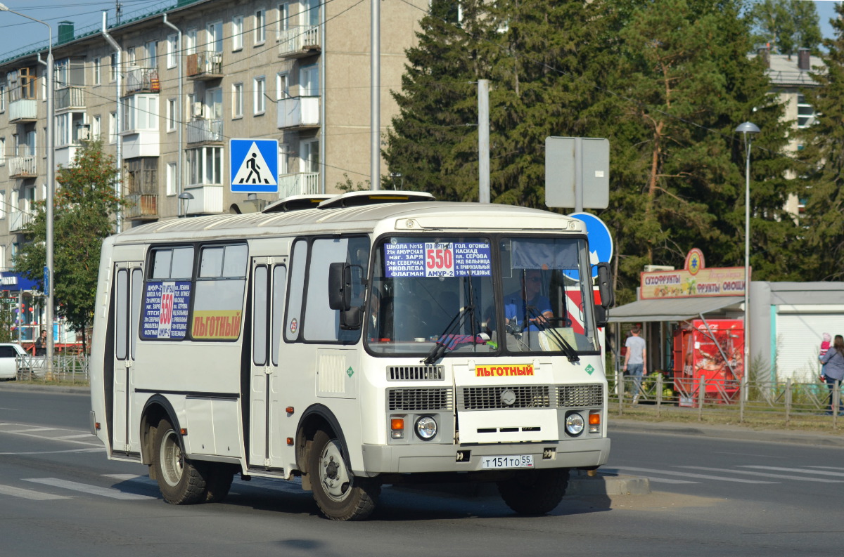 Омская область, ПАЗ-32054 № Т 151 ТО 55