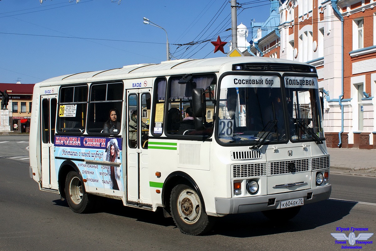 Томская область, ПАЗ-32054 № К 604 ЕК 70